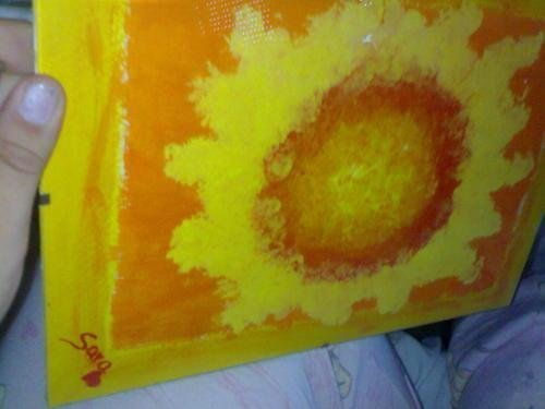 Sol hiriente... Acrylic Canvas Landscaping