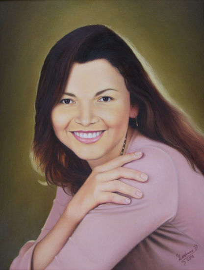 Retrato de LIRIDA AMPARO LEGARDÉ CADAVID Oil Canvas Portrait