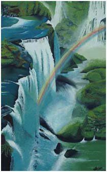 Cataratas del Iguazú Acrylic Paper Landscaping