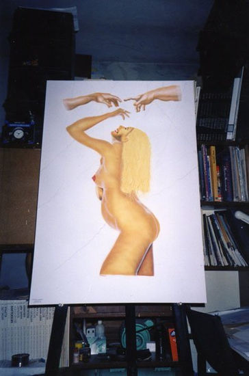 embarazada Gouache Paper Nude Paintings