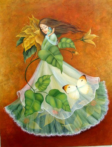 Mujer hecha flor