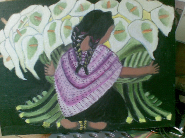 vendedora de flores