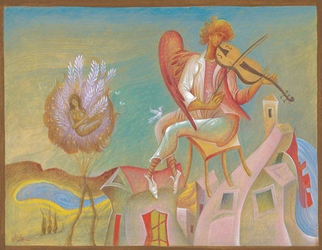 Violist on the roof