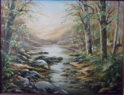 Paisaje con riachuelo