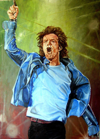 MICK JAGGER Oil Others Portrait