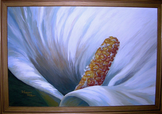 cala Acrylic Panel Floral Painting