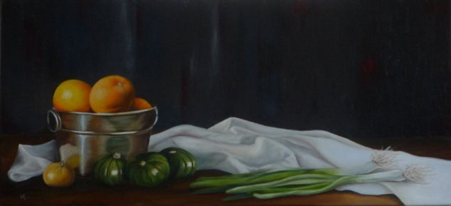 Puerros Oil Canvas Still Life Paintings