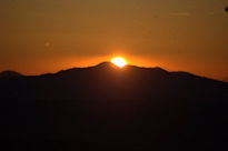 El atardecer..