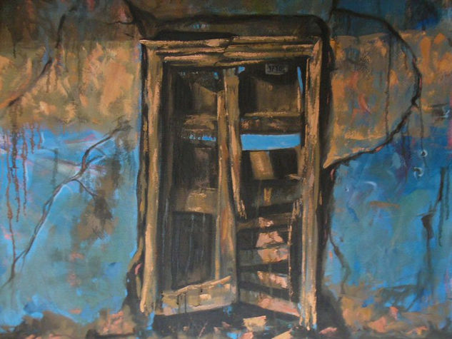 Puerta en ruinas Oil Canvas Landscaping