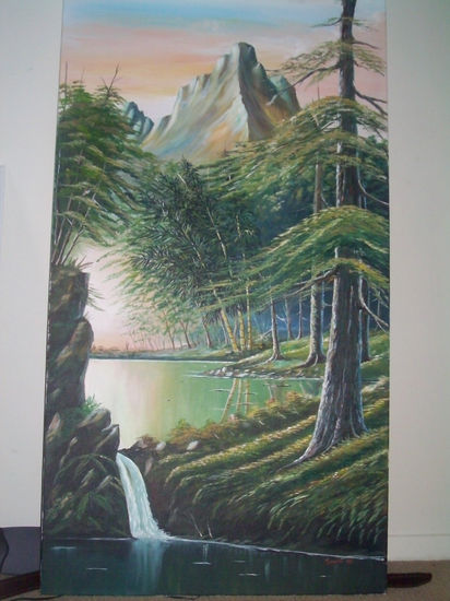 paisaje imaginario Óleo Lienzo Paisaje