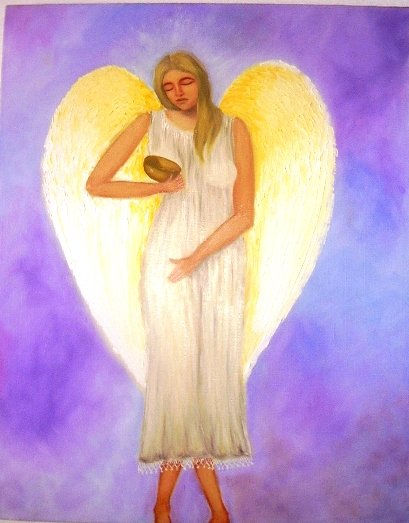 El Angel Oil Canvas Figure Painting