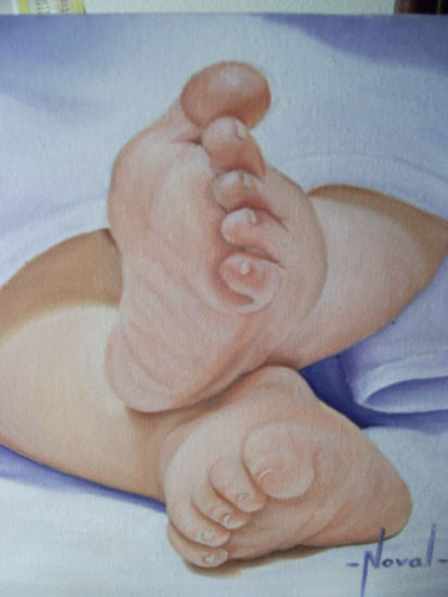 PIES DE BEBE Óleo Lienzo Figura