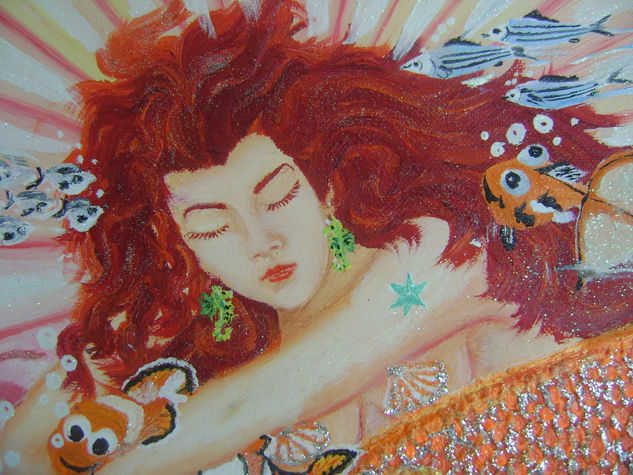 la sirena Oil Canvas Figure Painting