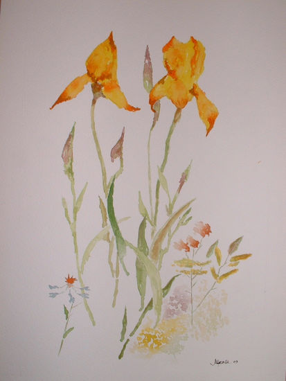 florecillas Watercolour Paper Floral Painting