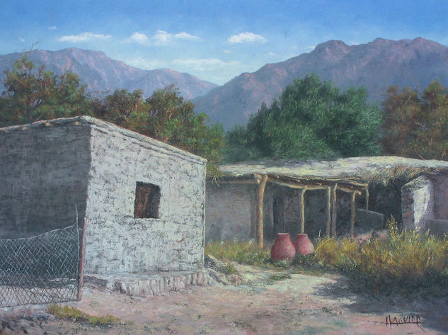 Dos Tinajas Oil Canvas Landscaping