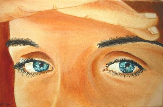 Mirada de Andrea Acrylic Canvas Portrait