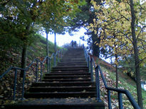 Escaleras en otoño