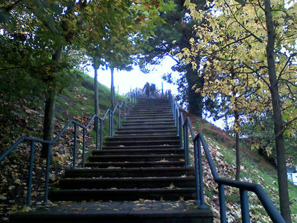 Escaleras en otoño