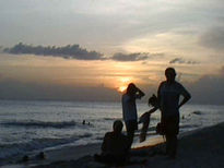 Sombras en la playa