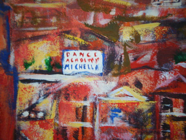 RIVIERA CAFE IN MANHATTAN (Detalle) Mixed media Canvas Landscaping