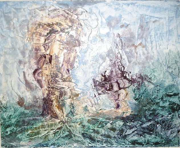 MAR Y ROCAS EN LA BRUMA