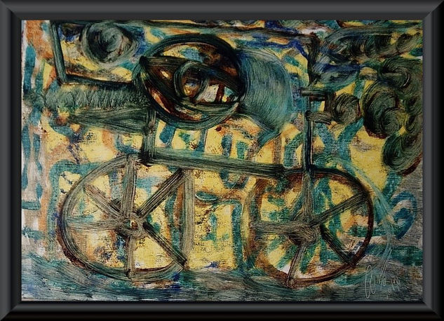 CICLISTA Oil Canvas Landscaping