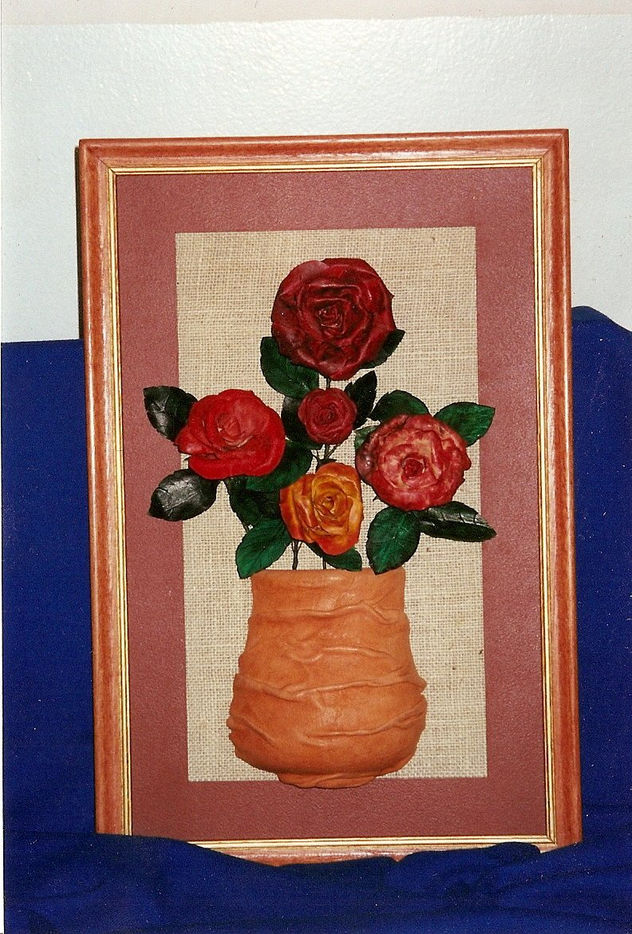flores en cuero