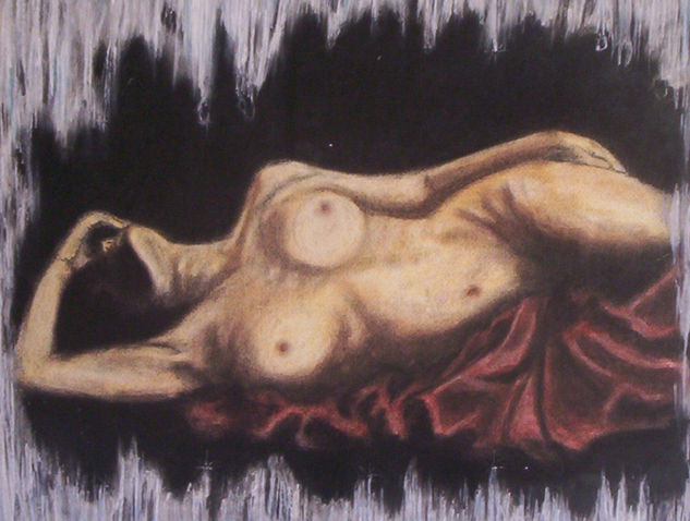 S/T Pastel Card Nude Paintings