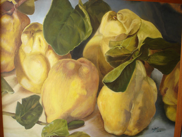 LOS MEMBRILLOS Oil Canvas Still Life Paintings