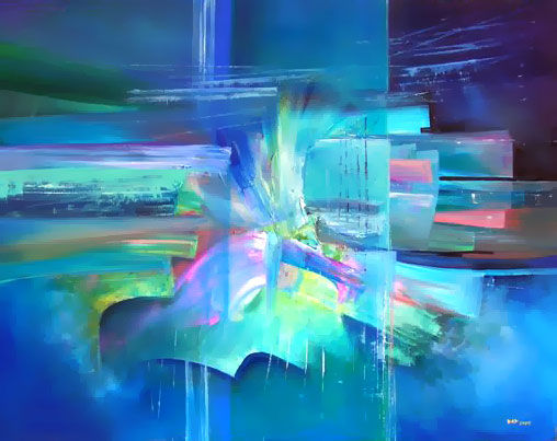 ABSTRACCION AZUL