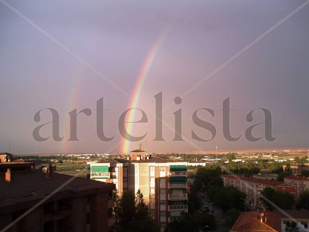 Arco iris en los llanos de Albacete Nature Color (Digital)