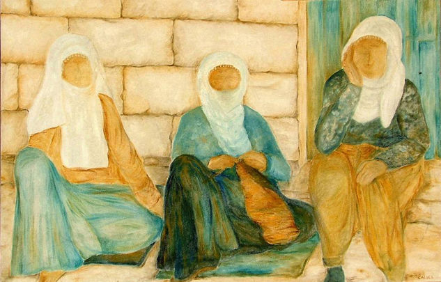 Bayan (mujeres) Oil Canvas Figure Painting