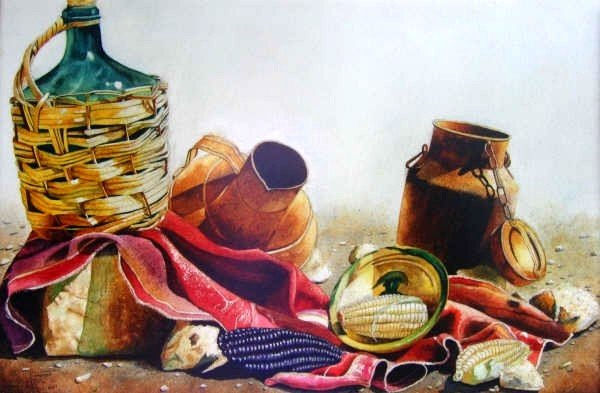 ELIXIR Watercolour Card Still Life Paintings