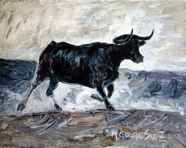 La vaca Oil Panel Animals