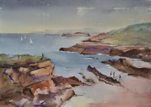 Playa del Camello Watercolour Paper Marine Painting