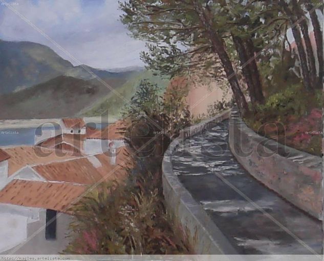 Zahara de la Sierra Oil Canvas Landscaping