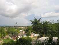 Paisaje con arcoiris