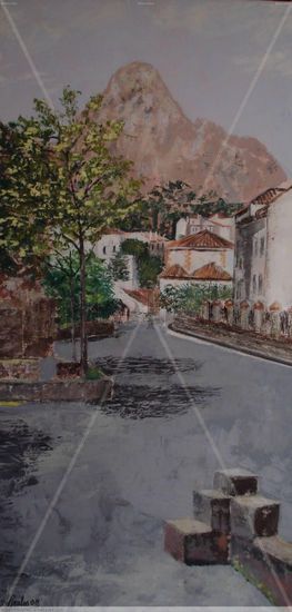 Peñon Grande de  Grazalema 2008 Oil Canvas Landscaping