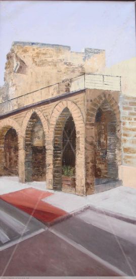 6º Premio.El Barrio del Populo Cadiz 2008 Oil Canvas Landscaping