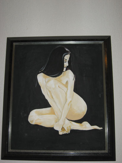 A SOLAS Acrylic Canvas Nude Paintings