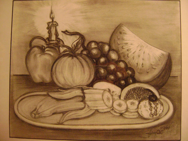 fruta fresca,b. Charcoal