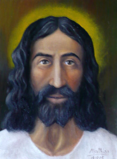 Jesús de Nazareth Oil Canvas Figure Painting