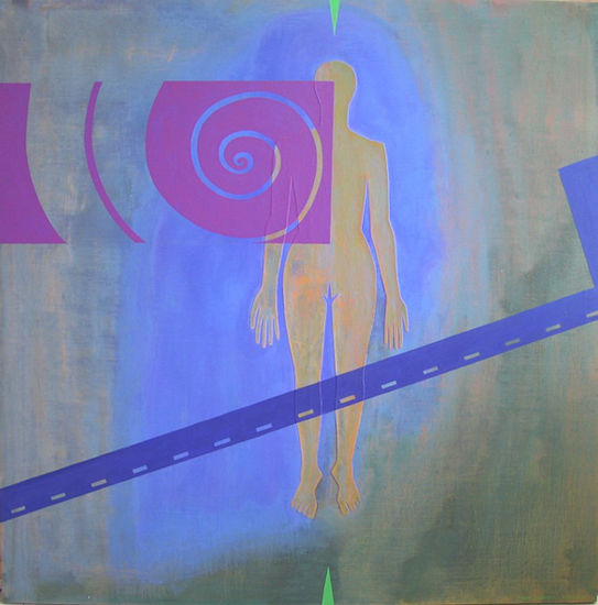 Mujer-Ambiente I Acrylic Canvas Figure Painting