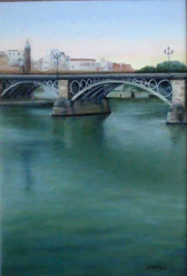 Puente de Triana Oil Canvas Landscaping