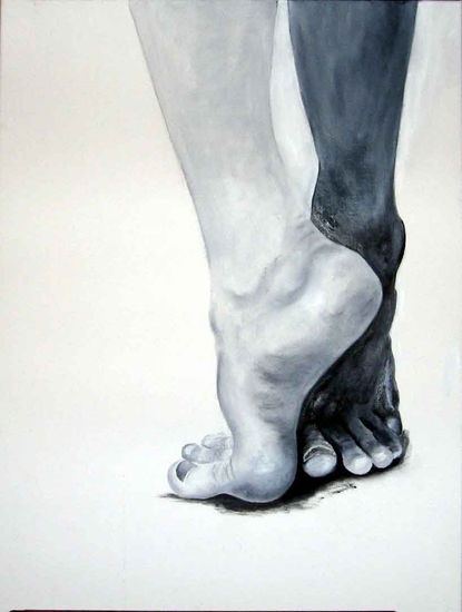 Los pies de Luis Oil Canvas Figure Painting