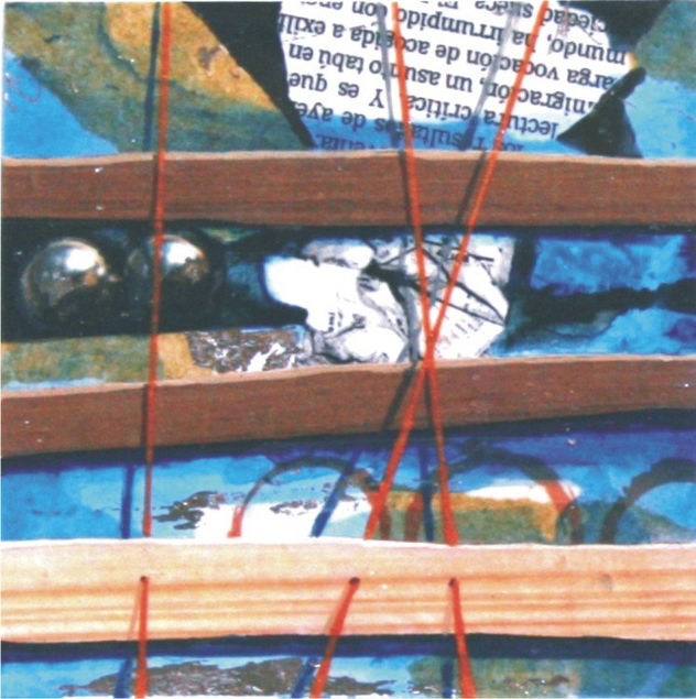bolas de acero sobre azul