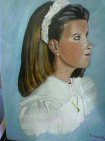 comunion teresika Oil Canvas Portrait