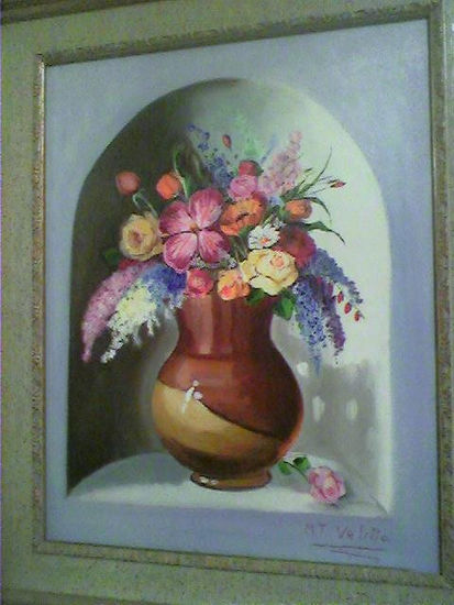 alacena Oil Canvas Floral Painting