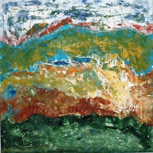 PAISAJE RURAL CAMPOS Mixed media Panel Landscaping