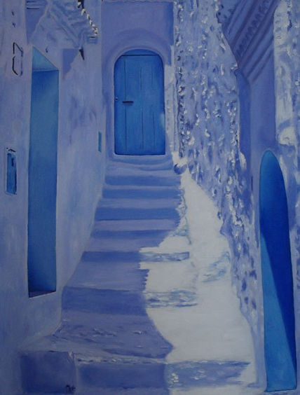 Puerta azul